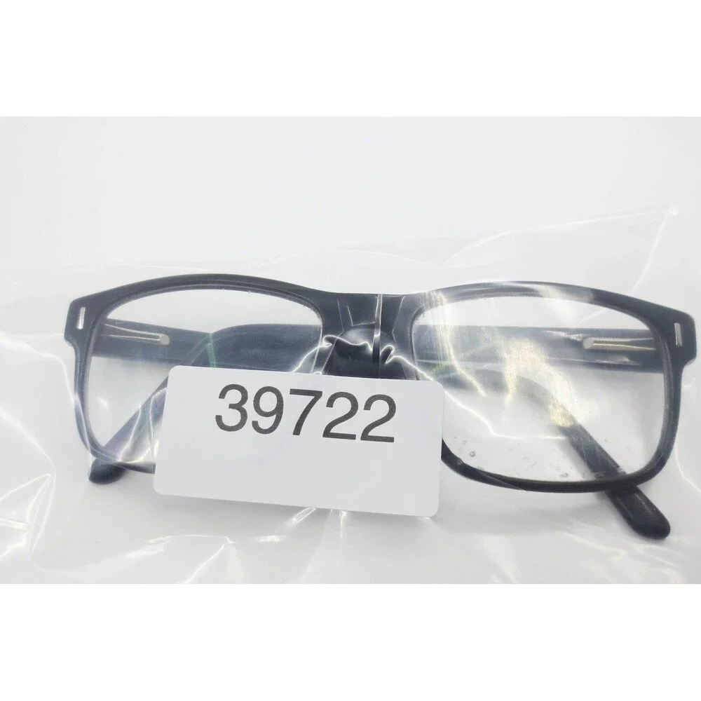 Trend by DNA 1012 BLK Black Rectangular Eyeglass Frames 53-17-140 Demo Lenses